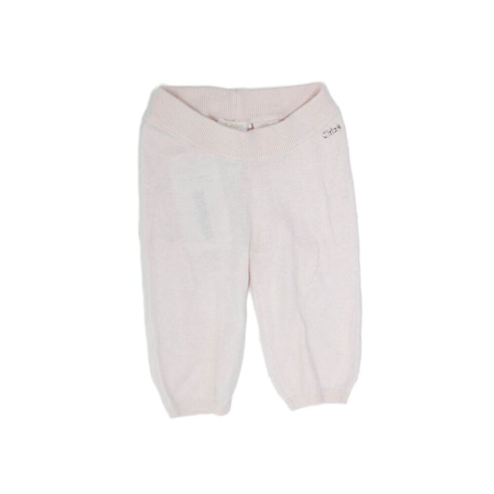 Chloe Girls Ribbed Waistband Knit Sweatpants Pink Size 6 Months